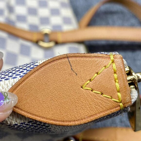 100% Authentic Louis Vuitton Totally White Damier Azur Canvas Tote Bag - Picture 12 of 16